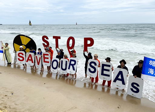 stop save our seas protest